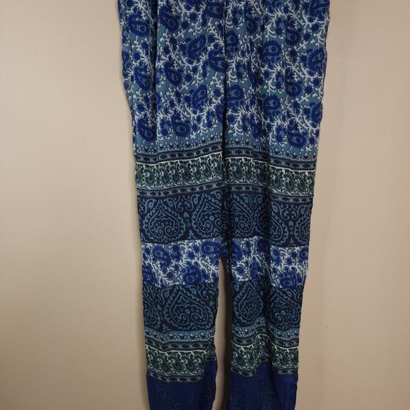 Raga Pull on Joggers in Blue Paisley Size S - Picture 3 of 8